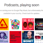 Google Play Music、Podcast配信に参入へ