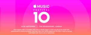 Apple Music Festival 10開催、有料会員向けにライブ配信も