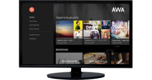 AWA、Android TV向けアプリをリリース