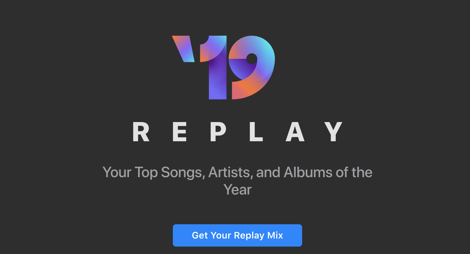 Apple Musicがプレイリスト「Replay」を開始、ユーザーの一年を振り返る