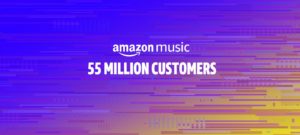 Amazon Musicの利用者数が5500万人を突破、Appleに迫るか？
